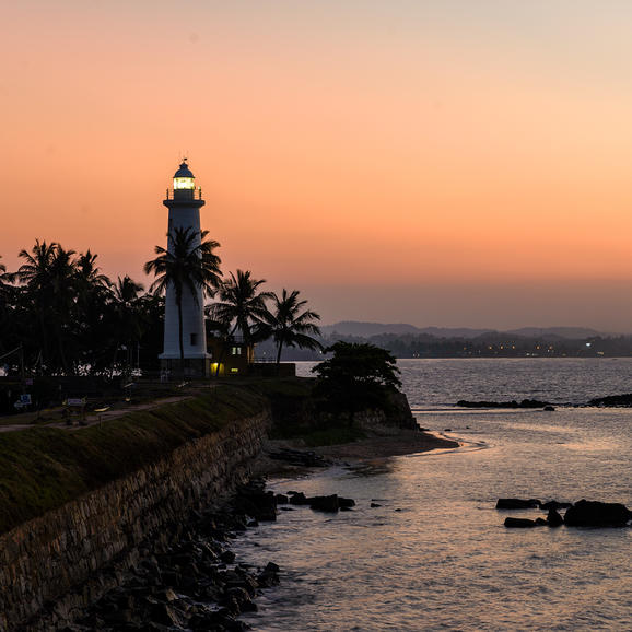 Amangalla, India- Accommodation, landscape, ocean, sunset