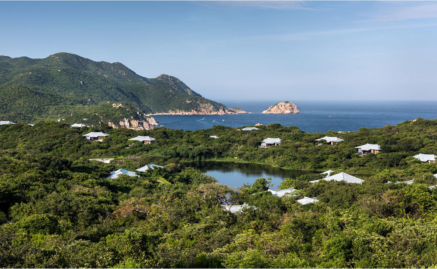 Aerial View, Lake Pavilion, Amanoi, Vietnam