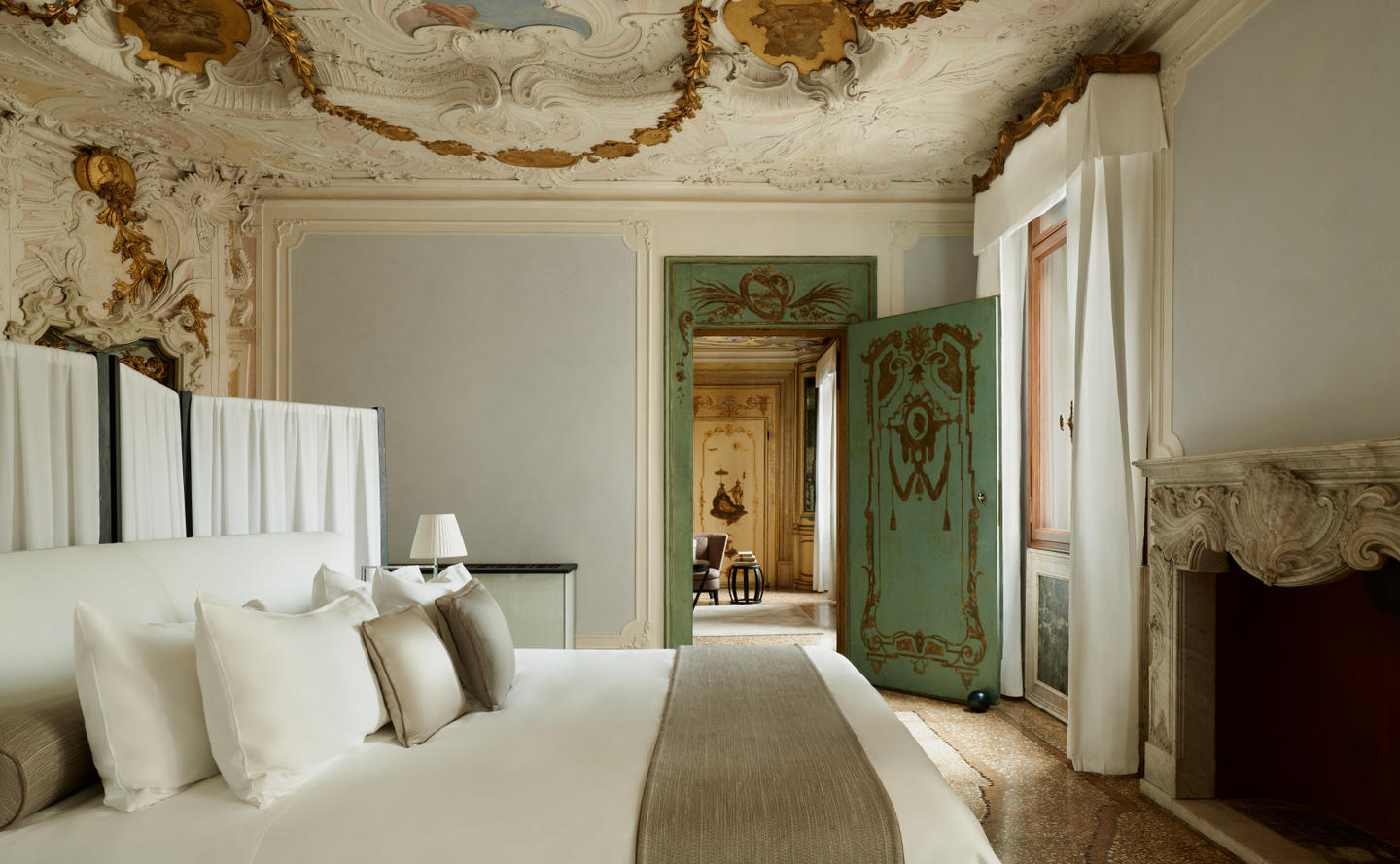 Aman Venice, Italy - Accommodation Alcova Tiepolo Suite Bedroom