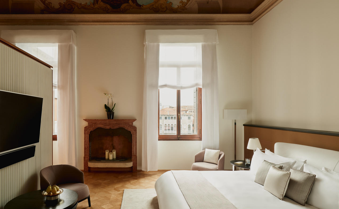 Aman Venice, Italy - Accommodation Papadopoli Stanza Canal Grande Bedroom 